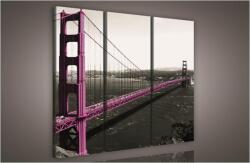 Consalnet Golden Gate, 3 darabos vászonkép, 90x80 cm méretben (C5-956S6)