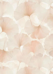 Erismann Ginkgo levél mintás tapéta fehér-barack(Elysium 10470-05) (10470-05)