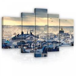 Consalnet Vászonkép, 5 darabos, Madarak a város felett 170x100 cm méretben (C5-11853S4A)