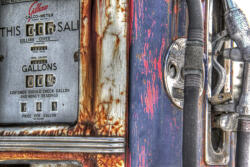 Dimex Vlies Fotótapéta - Vintage Gas Pump - 375x250 cm (MS-5-2153)