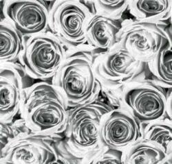 Vénilia Décor Gekkofix ROSES WHITE GREY öntapadós tapéta 45 cm x 2 m (12855)