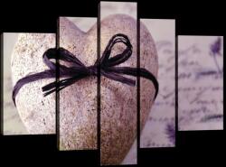 Consalnet Vászonkép, 5 darabos, Szív 170x100 cm méretben (C5-20126S4A)