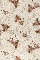 Kontinent Barna-arany liliom virág mintás tapéta (30204) (30204)