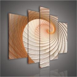 Consalnet Vászonkép, 5 darabos, Spirál 170x100 cm méretben (C5-168S4A)