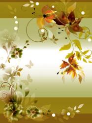 Consalnet Barna virág minta poszter, fotótapéta, Vlies (206x275 cm, álló) (C1-1165VEA)