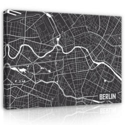 Consalnet Vászonkép, Térkép - Berlin, 80x60 cm méretben (C5-12731O6)