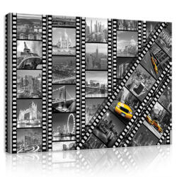 Consalnet Vászonkép, New York filmkockákon, 80x60 cm méretben (C5-11234O6)