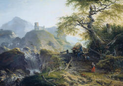 Consalnet Vár a hegyen poszter, fotótapéta, Vlies (150 x 105 cm) (C1-13302VX3)