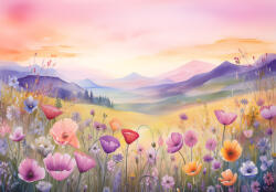 Consalnet Színes rét poszter, fotótapéta, Vlies (150 x 105 cm) (C1-15018VX3)