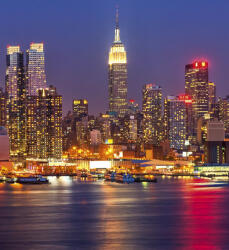 Dimex MANHATTAN AT NIGHT fotótapéta, poszter, vlies alapanyag, 225x250 cm (MS-3-0003)