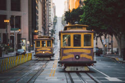 Dimex Vlies Fotótapéta - San Francisco Cable Cars - 375x250 cm (MS-5-3048)