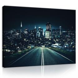 Consalnet Vászonkép, Város éjszaka, 100x75 cm méretben (C5-11847O1)