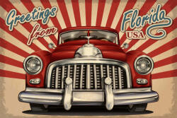 Dimex Vlies Fotótapéta - Vintage Touristic Card - 375x250 cm (MS-5-2221)