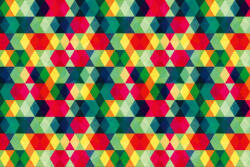 Dimex Vlies Fotótapéta - Colorful Triangle - 375x250 cm (MS-5-2052)