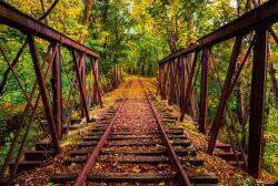 Dimex RAILROAD fotótapéta, poszter, vlies alapanyag, 375x250 cm (MS-5-0055)