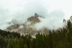 Dimex Vlies Fotótapéta - Fog in Dolomites - 375x250 cm (MS-5-1639)