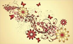 Consalnet Virág minta poszter, fotótapéta, Vlies (368 x 254 cm) (C1-1642V8)