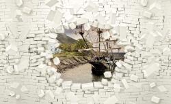 Consalnet Kilátás a vitorlásra poszter, fotótapéta, Vlies (368 x 254 cm) (C1-2723V8)