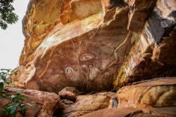 Dimex Vlies Fotótapéta - Aboriginal rock art - 375x250 cm (MS-5-1661)