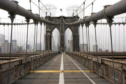 Dimex Vlies Fotótapéta - View of the Brooklyn Bridge - 375x250 cm (MS-5-2997)