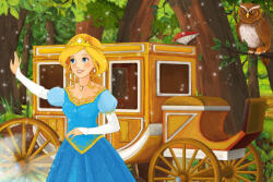 Dimex Vlies Fotótapéta - Princess and carriage - 375x250 cm (MS-5-1416)