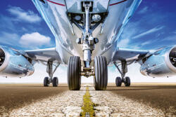 Dimex Vlies Fotótapéta - Aircraft on a runway - 375x250 cm (MS-5-2911)