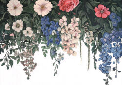 Consalnet Lelógó színes virágok poszter, fotótapéta, Vlies (400 x 280 cm) (C1-15635VX8)