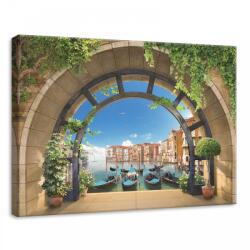 Consalnet Teraszról kilátás a Tengerre, vászonkép, 70x50 cm méretben (C5-11511O7)