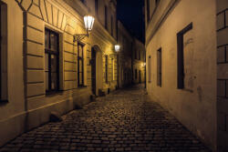 Dimex Vlies Fotótapéta - Mysterious cobblestone street - 375x250 cm (MS-5-0753)