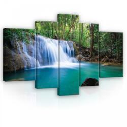Consalnet Vászonkép, 5 darabos, Vízesés 170x100 cm méretben (C5-11893S4A)