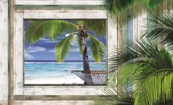 Consalnet Keretben - Tengerpart poszter, fotótapéta Vlies (152, 5 x 104 cm) (C1-1230VEL)