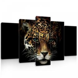 Consalnet Vászonkép 5 darabos, Leopárd 100x60 cm méretben (C5-10148S17)