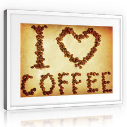 Consalnet Vászonkép, I love coffee, 100x75 cm méretben (C5-10926O1)