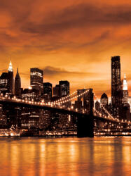 Consalnet Brooklyn Bridge poszter, fotótapéta (184 x 254 cm) (C1-228V4A)