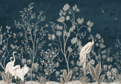 Consalnet Páva és daru chinoiserie poszter, fotótapéta Vlies (152, 5 x 104 cm) (C1-14607VEL)