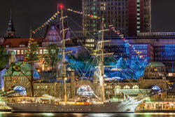 Dimex Vlies Fotótapéta - Ship in the port - 375x250 cm (MS-5-2762)