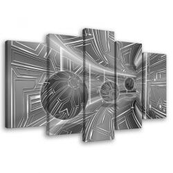 Consalnet Vászonkép 5 darabos, Alagút fekete fehérben 100x60 cm méretben (C5-10079S17)