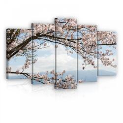 Consalnet Vászonkép 5 darabos, Virágzó fa 100x60 cm méretben (C5-11800S17)