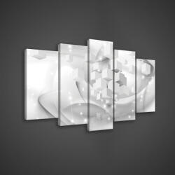 Consalnet Vászonkép 5 darabos, Kockák 100x60 cm méretben (C5-2294S17)