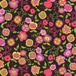 Vénilia Décor Gekkofix FLEUR BLACK öntapadós tapéta 45 cm x 2 m (13423)