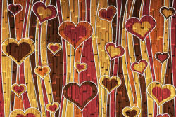 Dimex Vlies Fotótapéta - Romantic hearts - 375x250 cm (MS-5-1457)