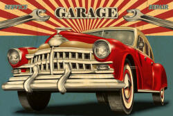 Dimex Vlies Fotótapéta - Vintage Garage Retro Poster - 375x250 cm (MS-5-2152)