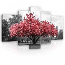 Consalnet Vászonkép, 5 darabos, Virágzó fa 170x100 cm méretben (C5-11801S4A)