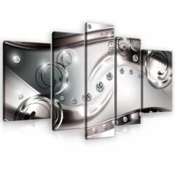 Consalnet Vászonkép, 5 darabos, Absztrakt kövekkel 170x100 cm méretben (C5-10205S4A)