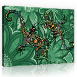 Consalnet Vászonkép, Színes gyíkok, 60x40 cm méretben (C5-10214O4)