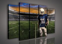 Consalnet Vászonkép, 5 darabos Rugby játékos a pályán 150x100 cm méretben (C5-20123S12)