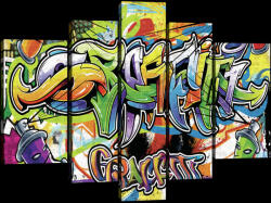 Consalnet Vászonkép, 5 darabos, Graffiti 170x100 cm méretben (C5-20208S4A)