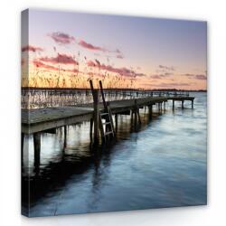 Consalnet Tóparti móló, vászonkép 80x80 cm méretben (C5-12651O2)