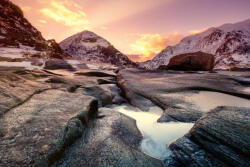 Dimex Vlies Fotótapéta - Seashore in sunset - 375x250 cm (MS-5-1705)