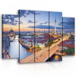 Consalnet Vászonkép, 5 darabos Berlin 150x100 cm méretben (C5-10307S12)